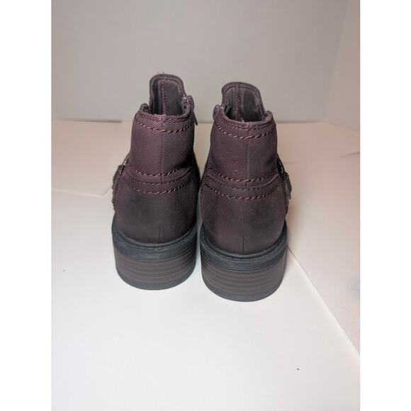 Clarks Collection Ankle Boot Bootie 6 Burgundy Leather Hearth Fay - Picture 4 of 7